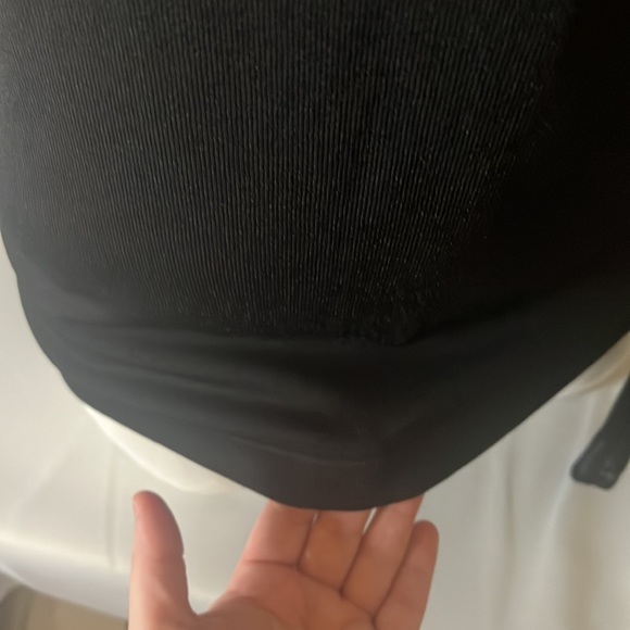 Cache Chest black sheer with Black rhinestones long sleeve with solid bottom. - Picture 6 of 14